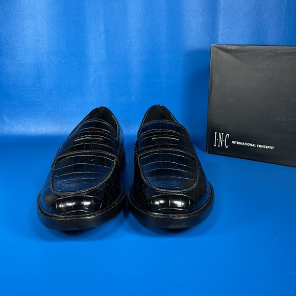 INC International Concepts - Black Croc Loafers - 11.5 - New in box - Picture 2 of 8